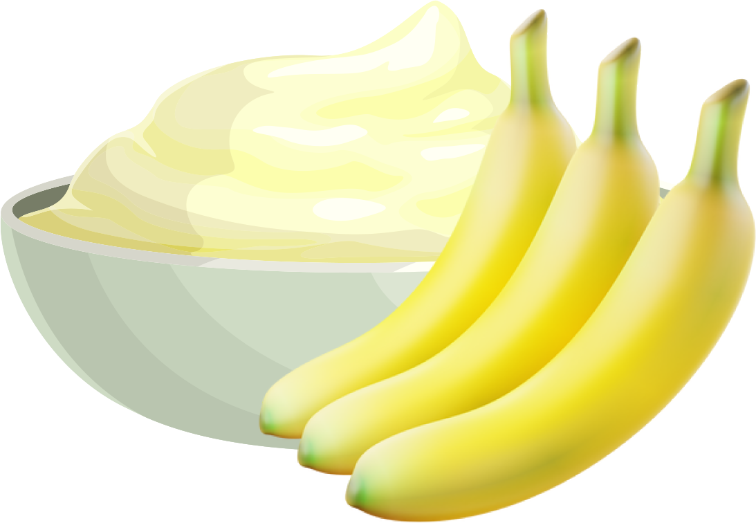 purée de bananes